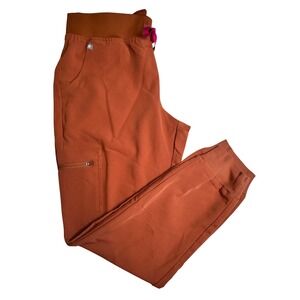 FIGS Zamora Jogger Scrub Pants Womens Medium Terracotta Technical Collection